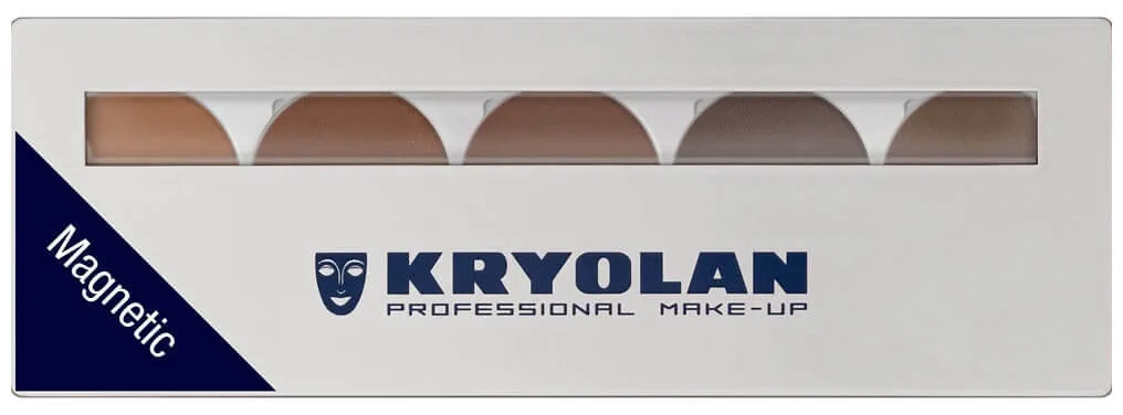 Kryolan Eyebrow Powder Palette 5 Farben magnetisch Brows 2