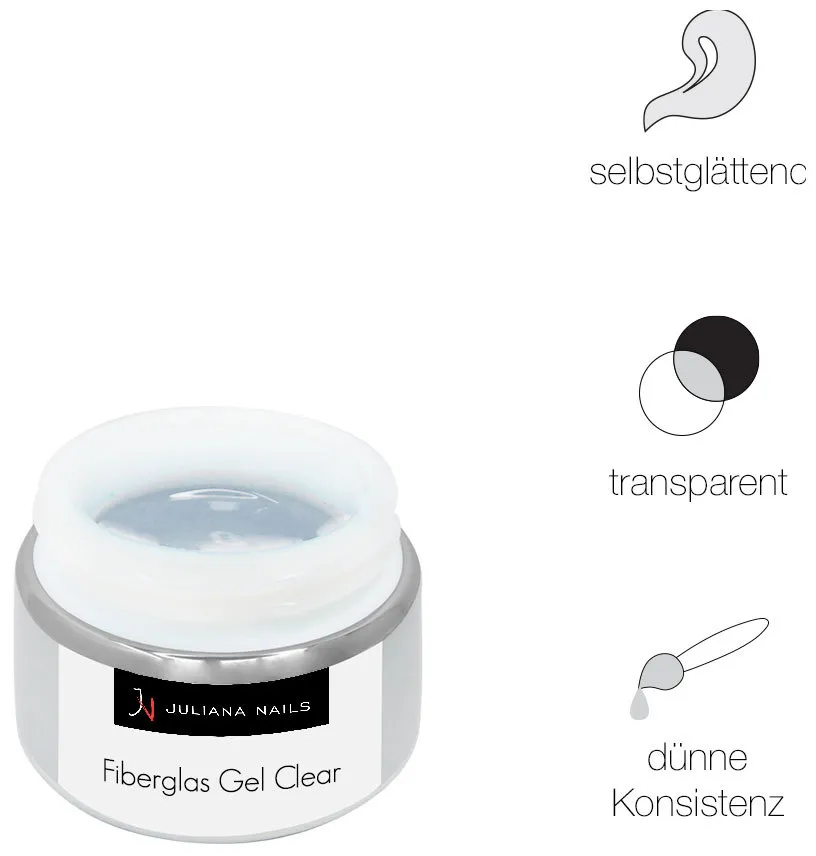 Juliana Nails Fiberglas Gel Clear