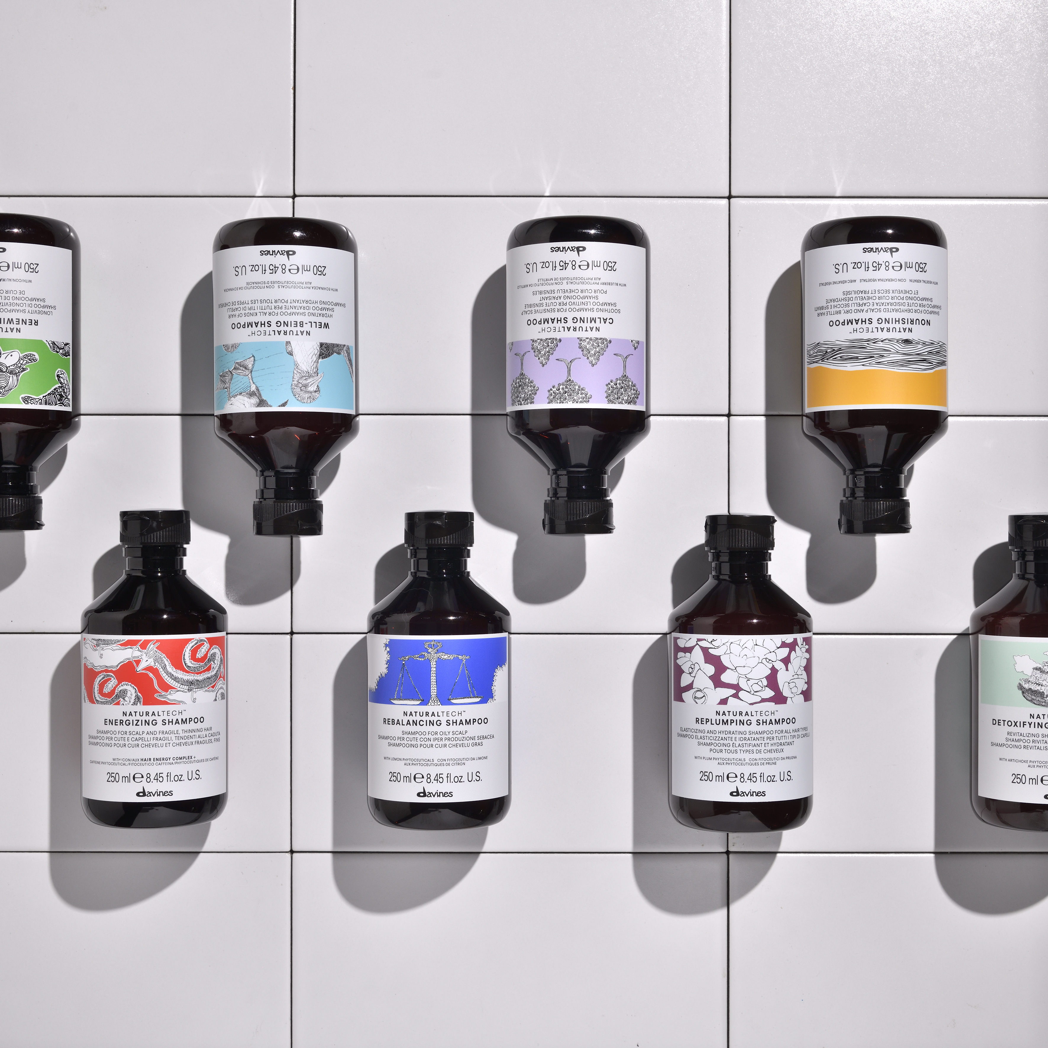 Davines Shampoo Linienbanner Mobile