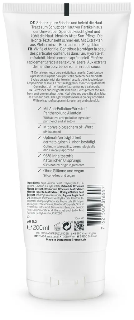 Rausch Frische Body Lotion mit Minze