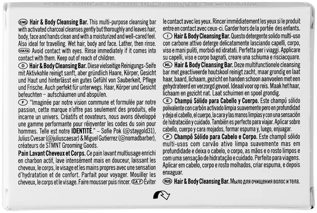 STMNT Grooming Goods Hair & Body Cleansing Bar