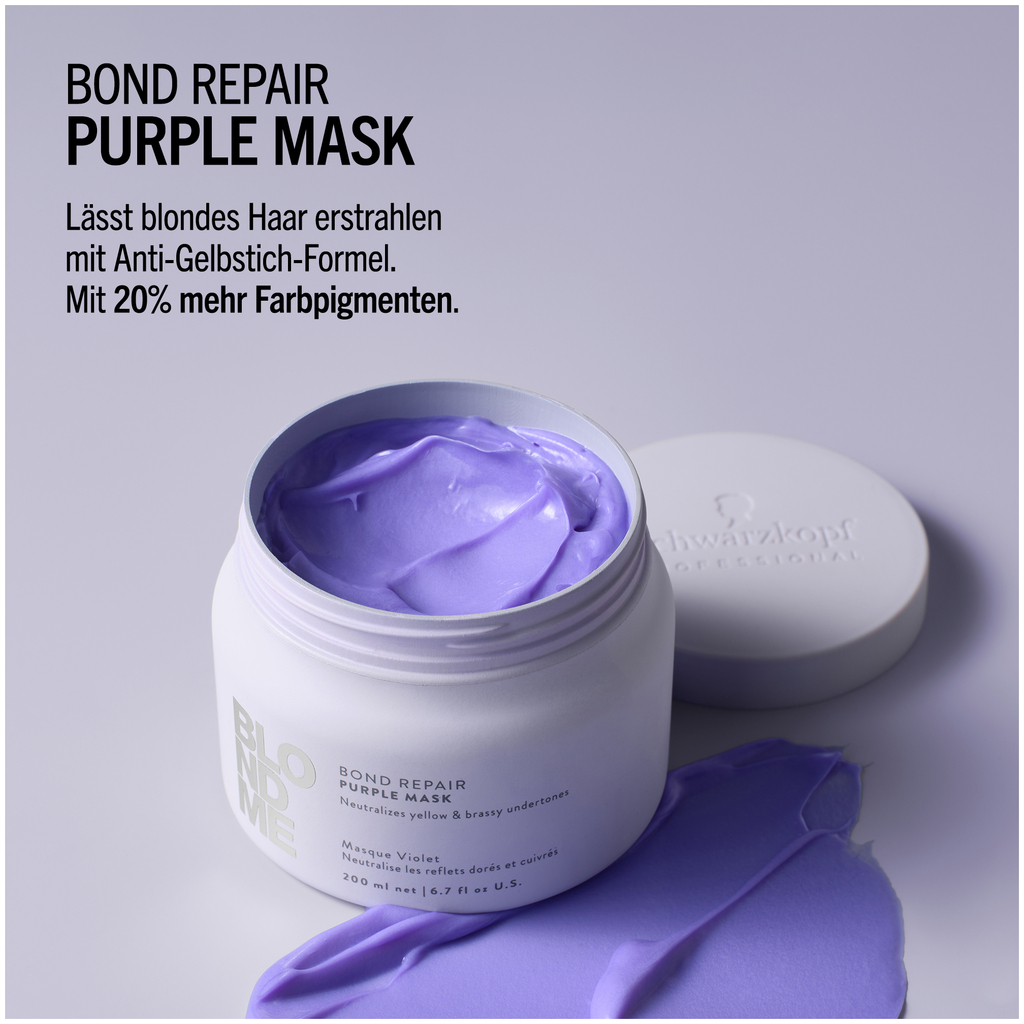 Schwarzkopf BLONDME Bond Repair Purple Mask