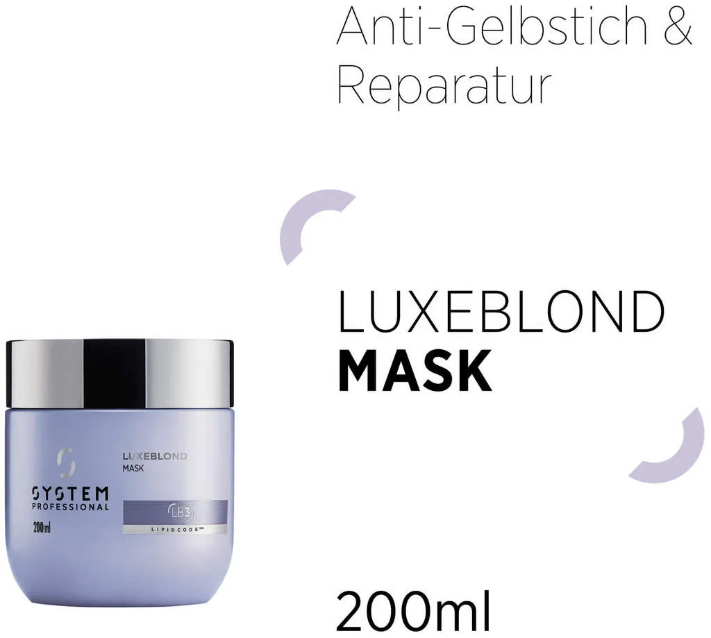 System Professional Lipid Code LuxeBlond Mask
