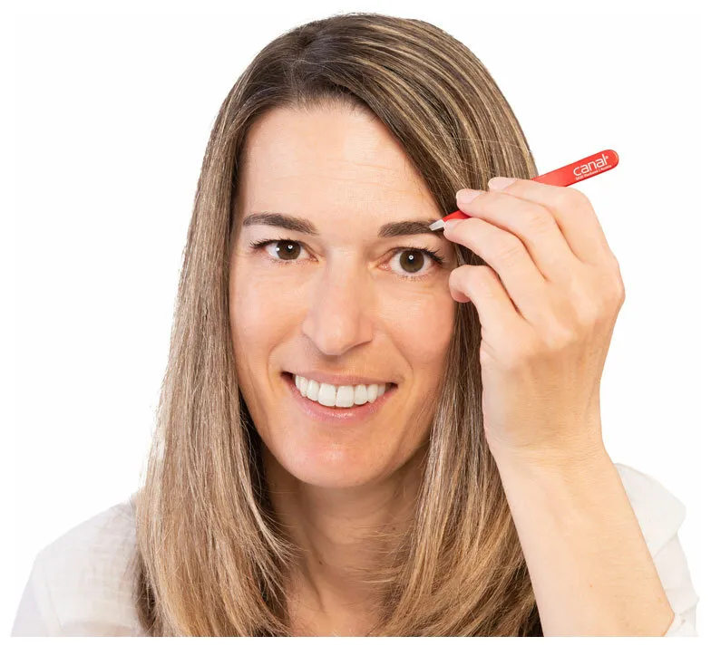 Canal Haarpinzette schräg 9cm