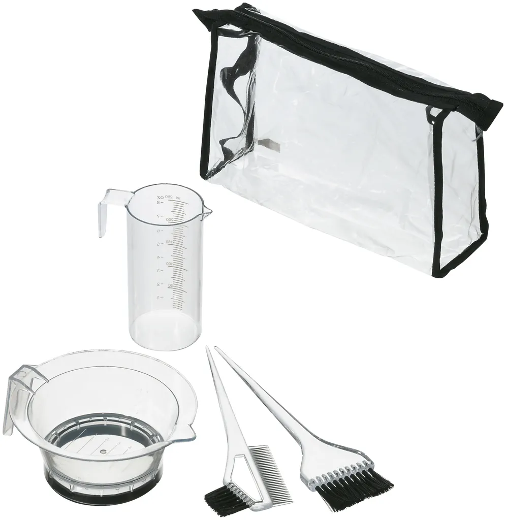 Comair Färbe-Zubehör Set transparent 5-teilig transparent