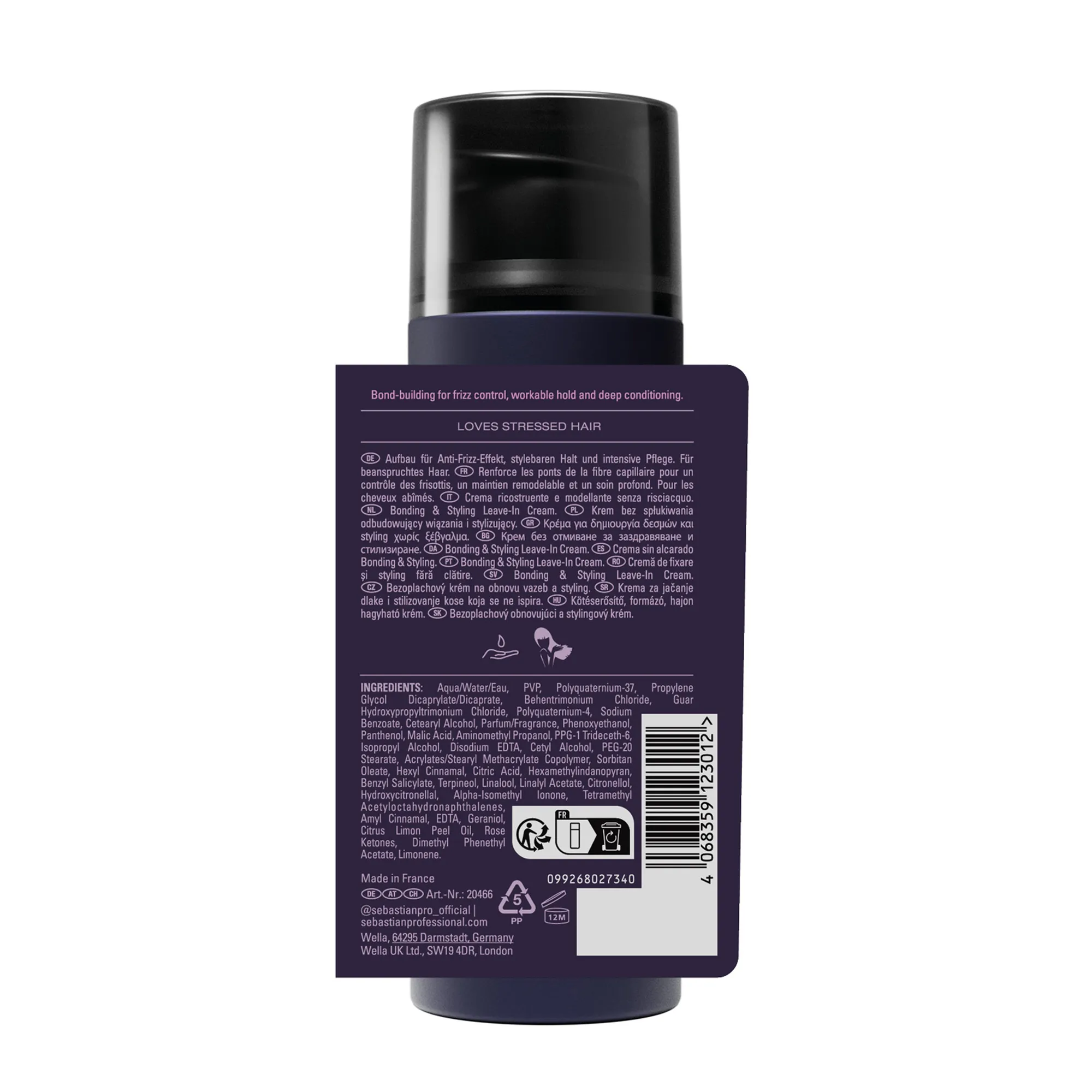 Sebastian No Breaker Bonding & Styling Leave-In Cream