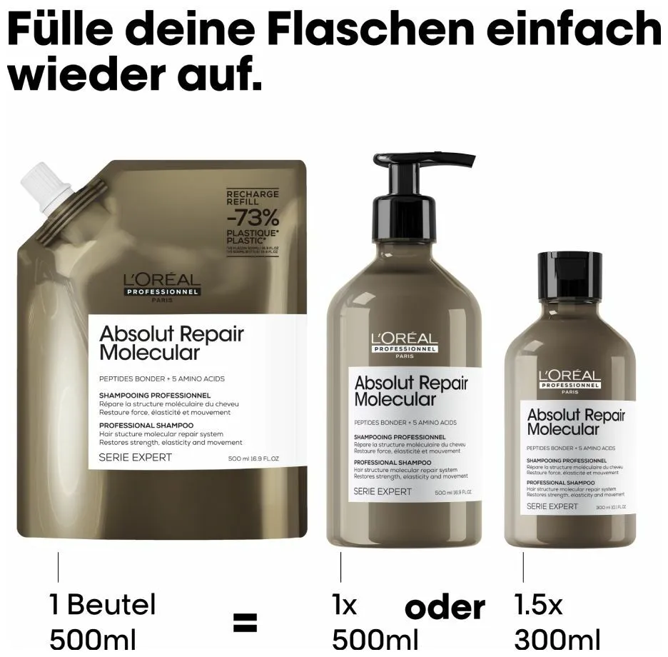 L'Oréal Série Expert Absolut Repair Molecular Refill Shampoo