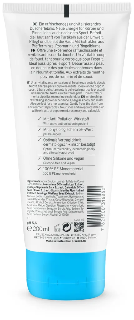 Rausch Frische Shower Gel mit Minze