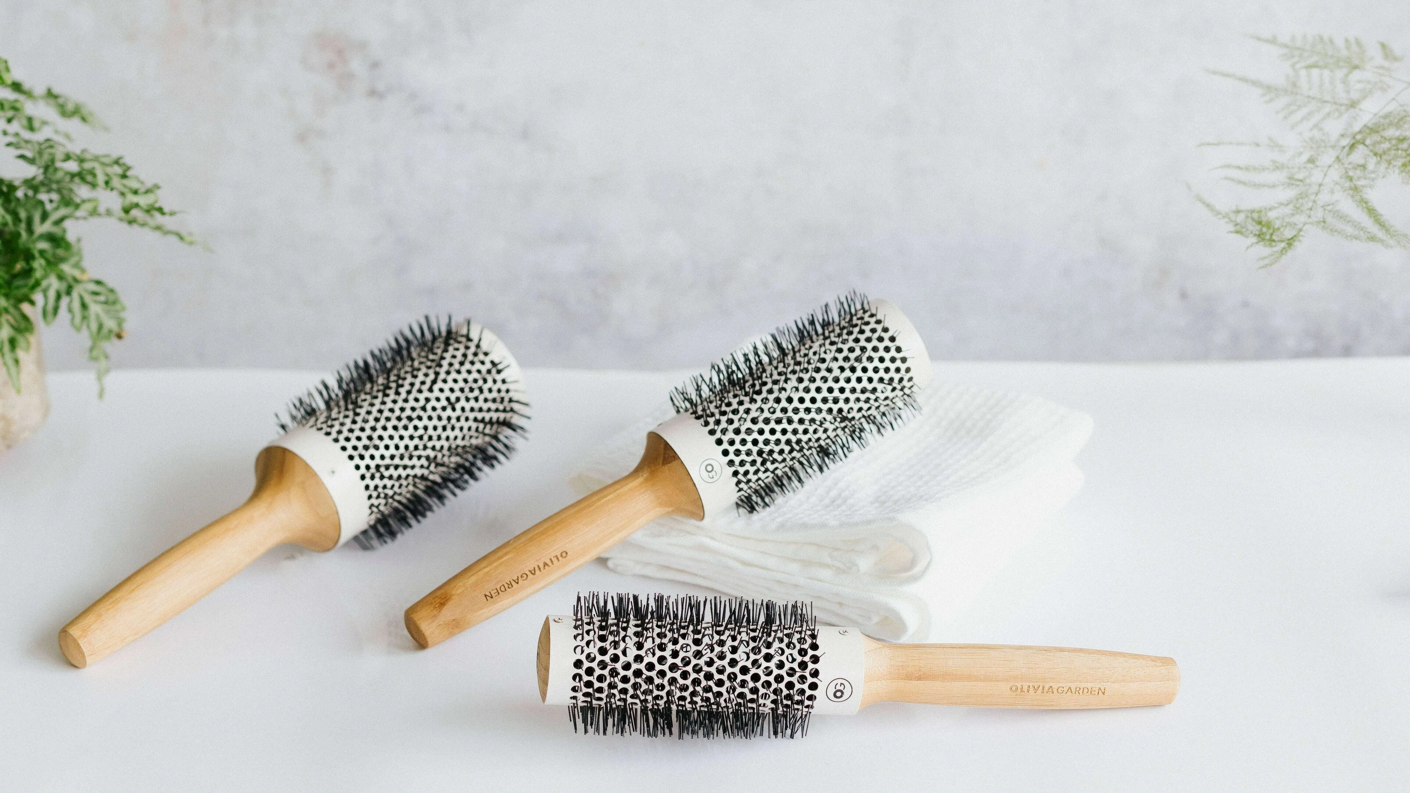 3 Rundbürsten von Olivia Garden