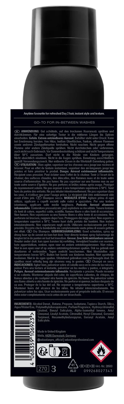 Sebastian Drynamic+ Dry Shampoo