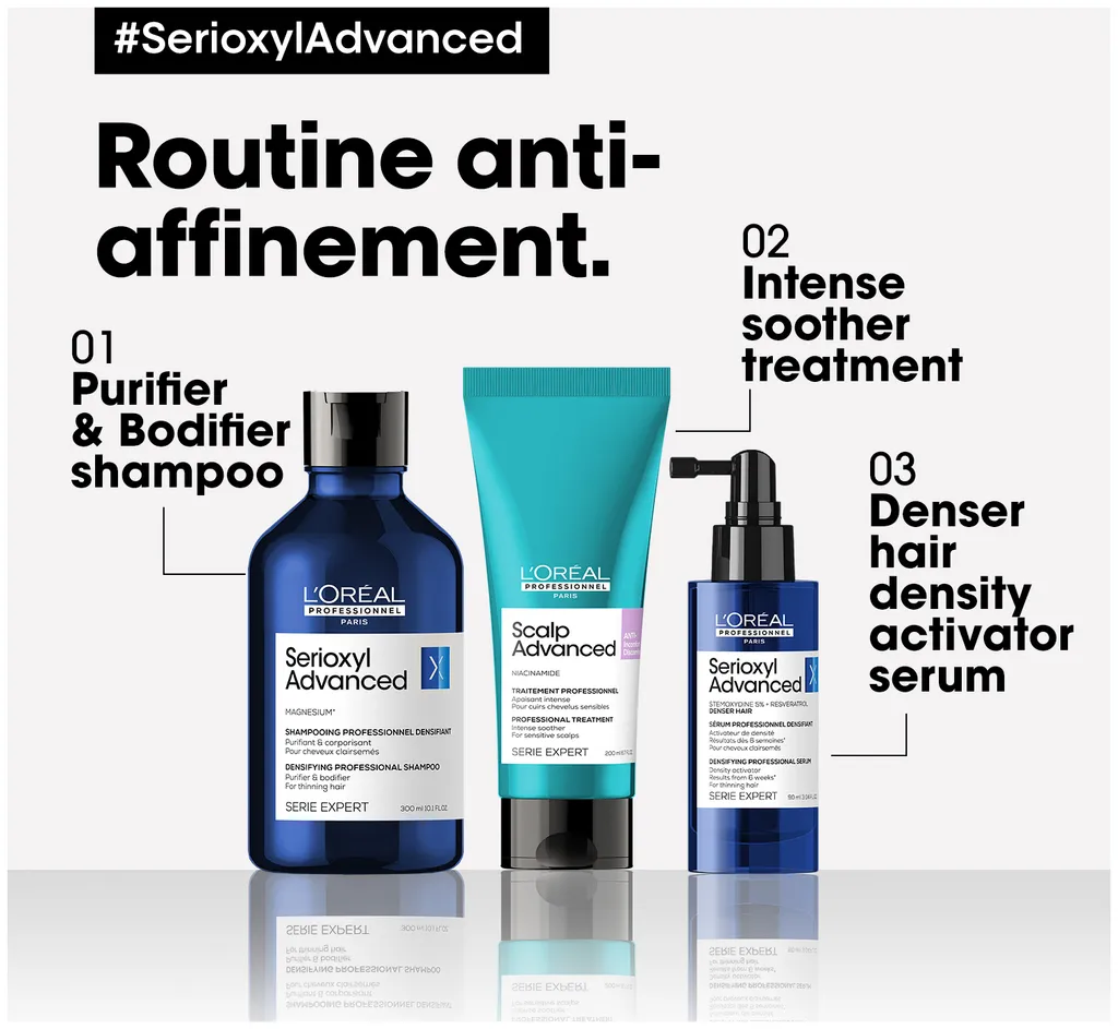 L’Oréal Serioxyl Advanced Anti-Thinning Purifier & Bodifier Shampoo