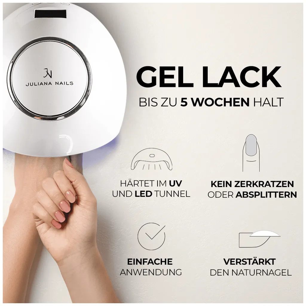 Juliana Nails Gel Lack Schwarz & Grautöne