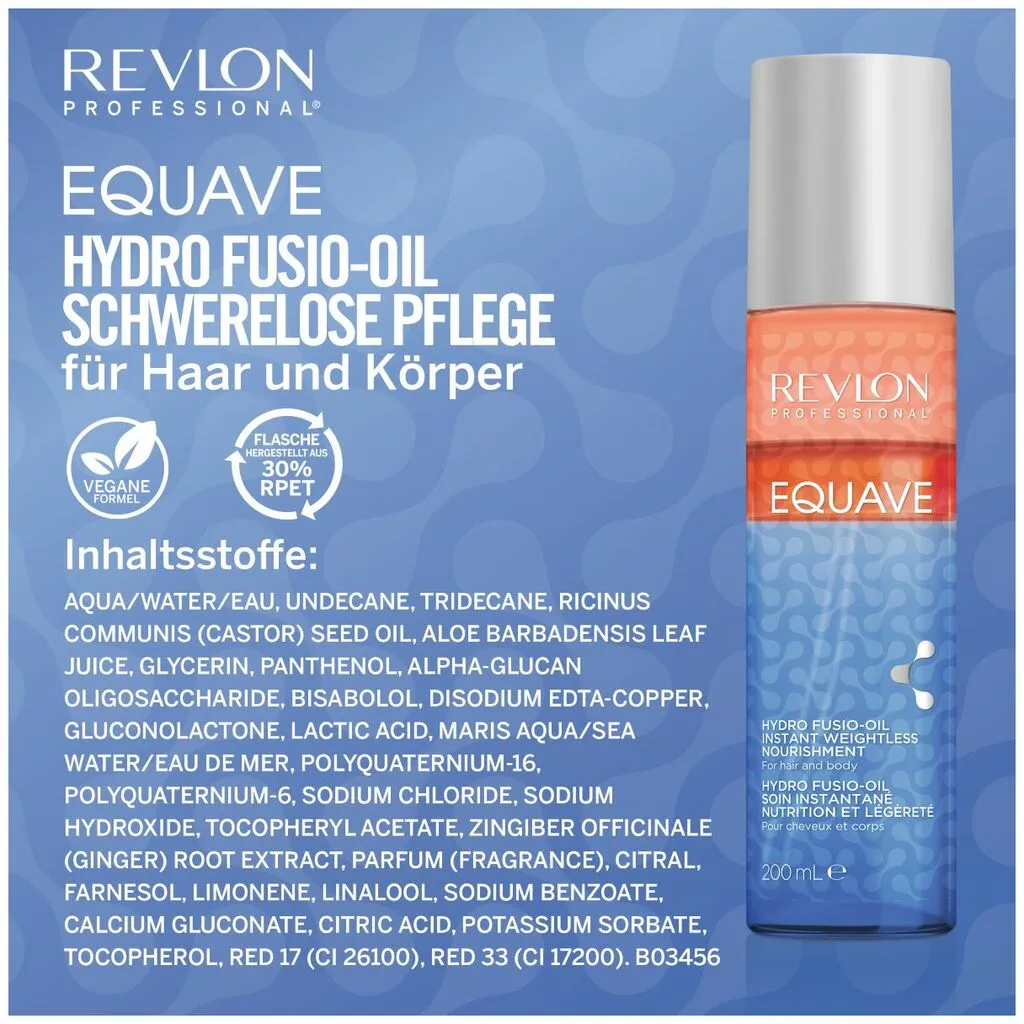 Revlon Professional Equave Hydro Pflegeset - Revlon Professional Equave 3-Phasen Hydro Fusio-Oil In