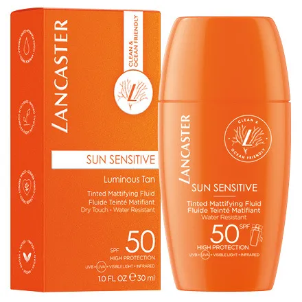 Lancaster Sun Sensitive Tinted Mattifying Fluid SP F 50