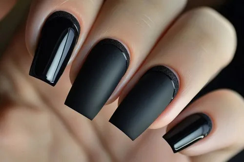 Schwarze Nägel 💅