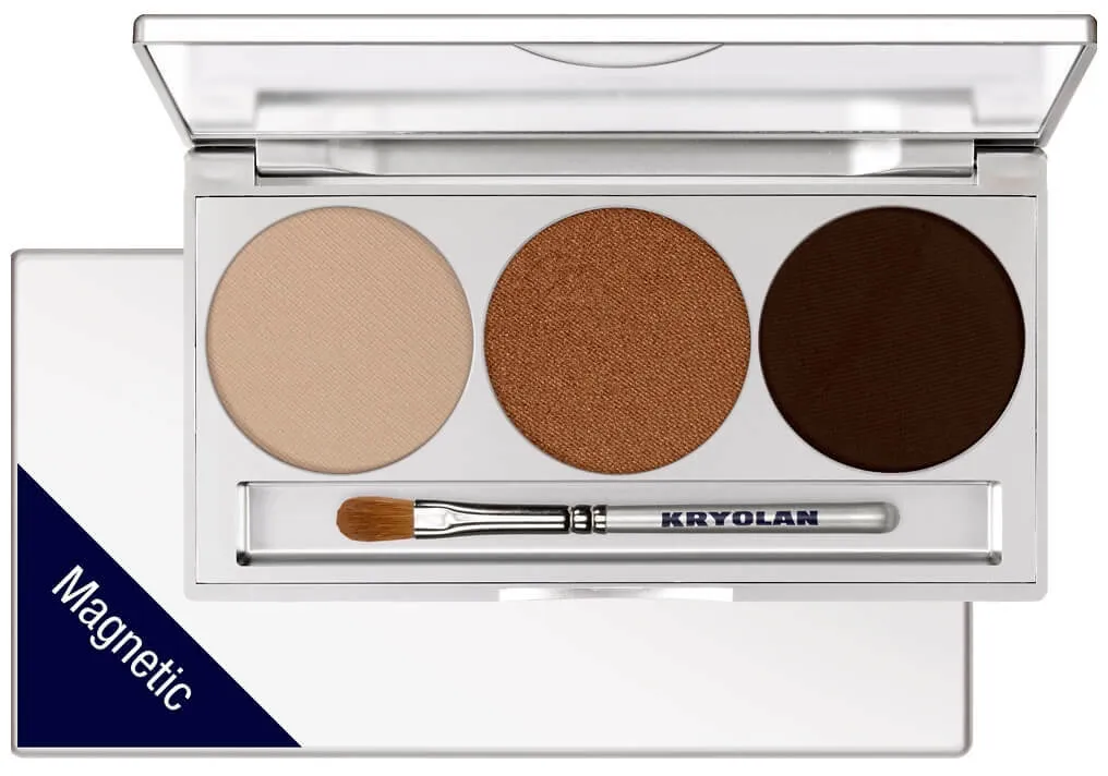 Kryolan Eye Shadow Palette - Smokey Collection Trio Set magnetisch