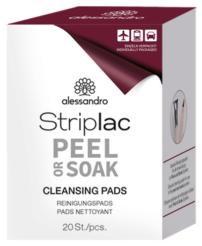 Alessandro Striplac Peel Or Soak Reinigungstücher