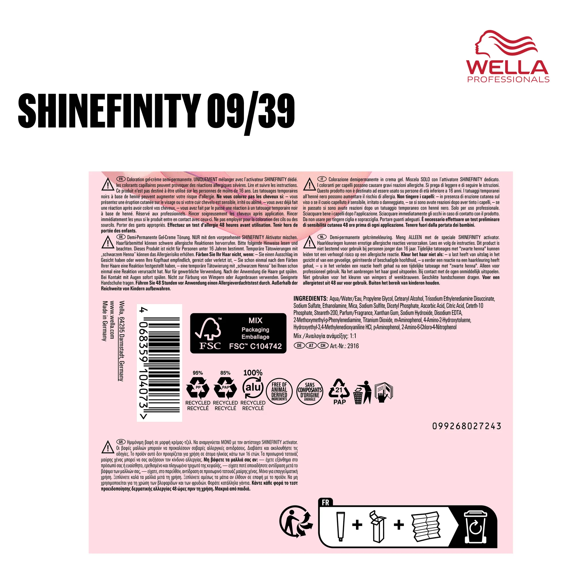 Wella Shinefinity 60ml
