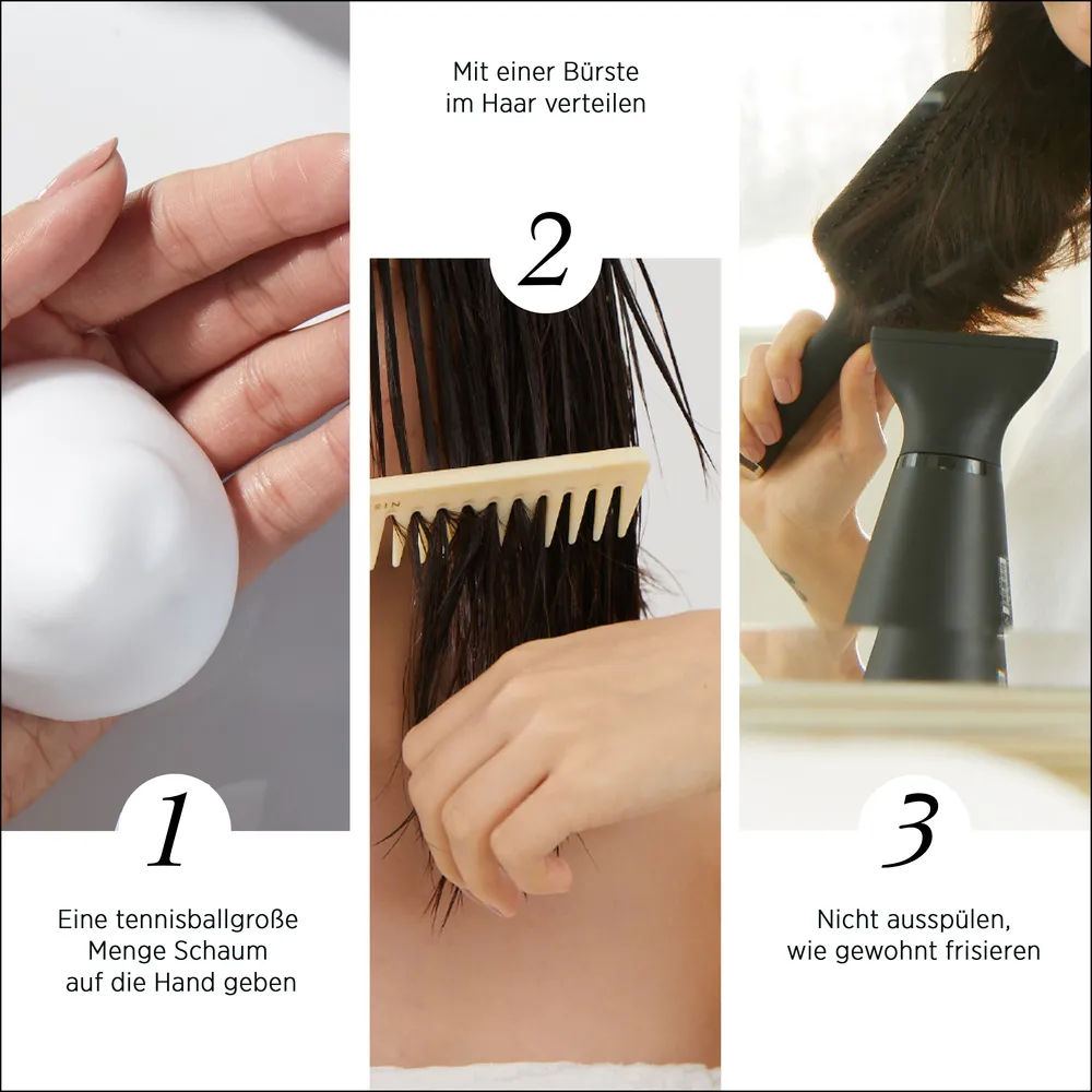 Anwendung von System Professional Lipid Code Amplifying Foam