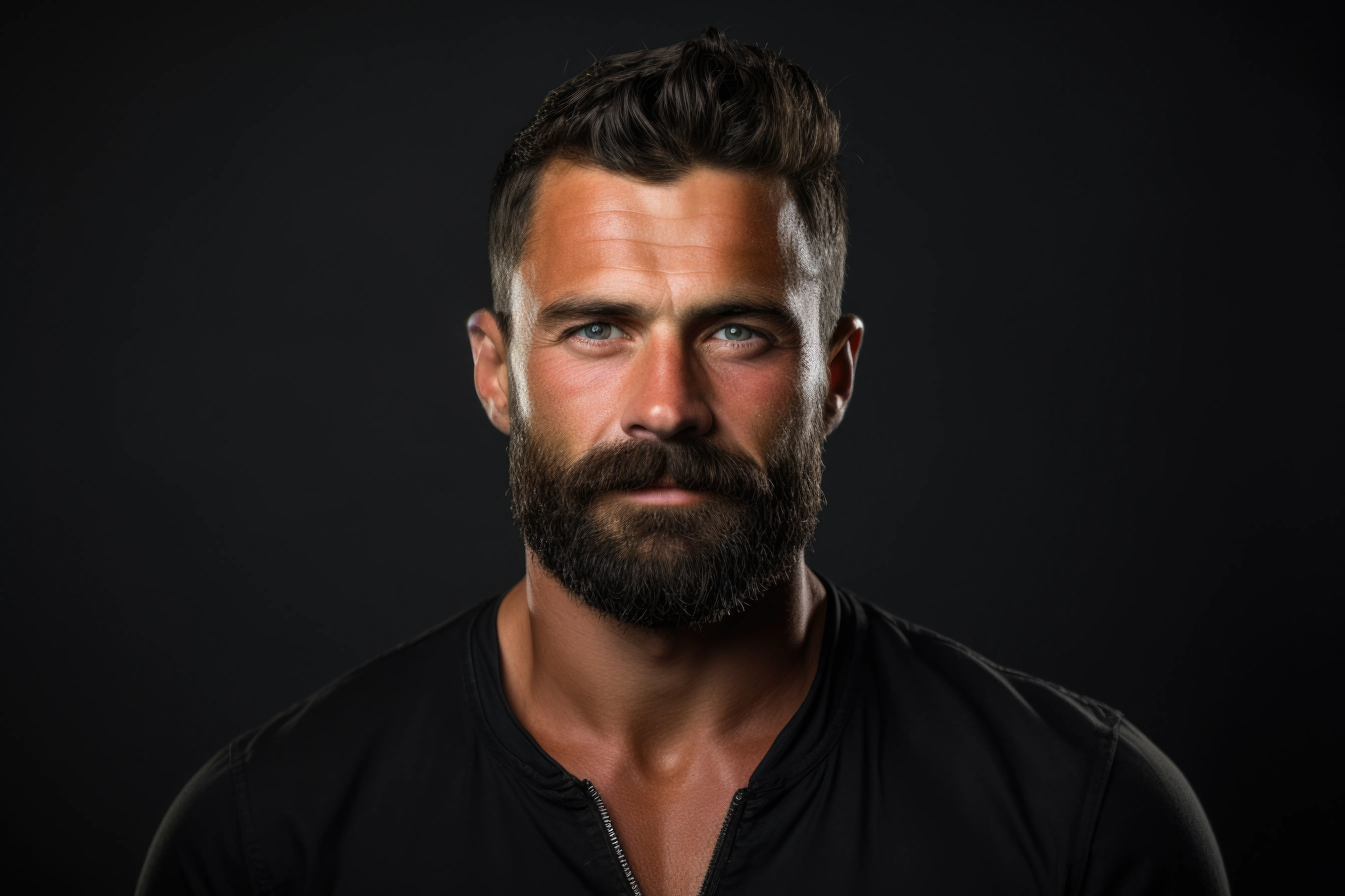 Mann mit dichtem Bart