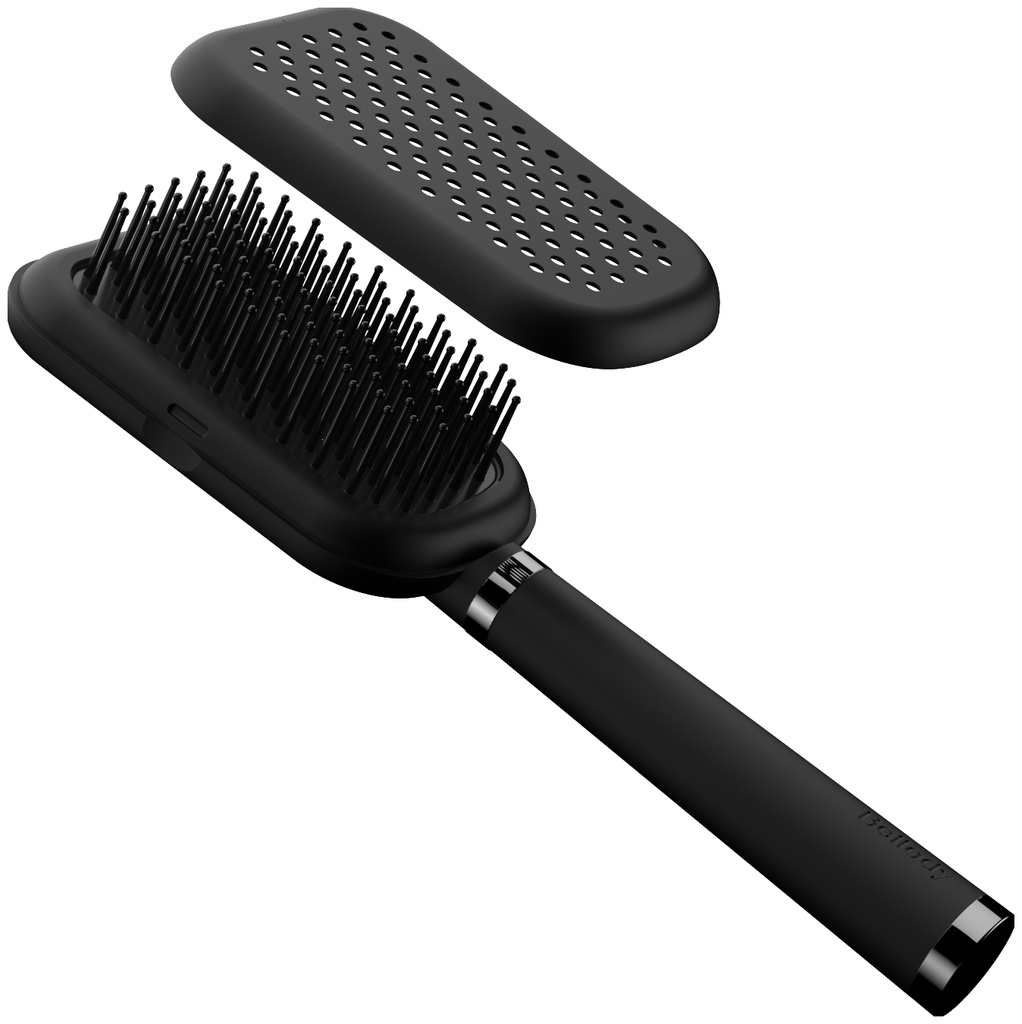 Bellody Patentierte Haarbürste mit Selbstreinigungsfunktion
