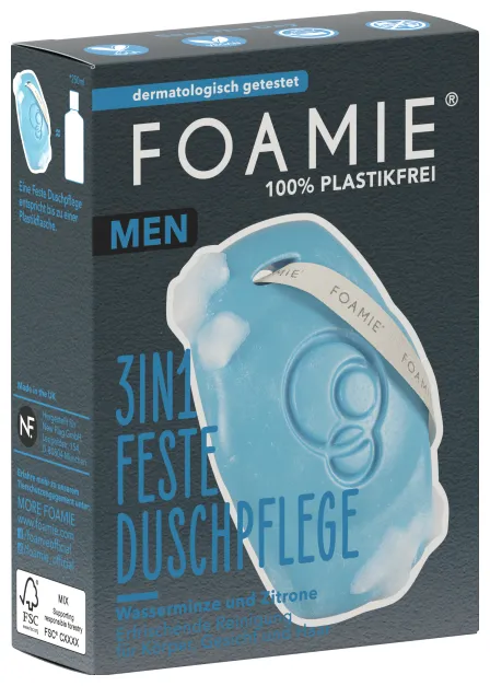 Foamie 3in1 Feste Duschpflege für Männer