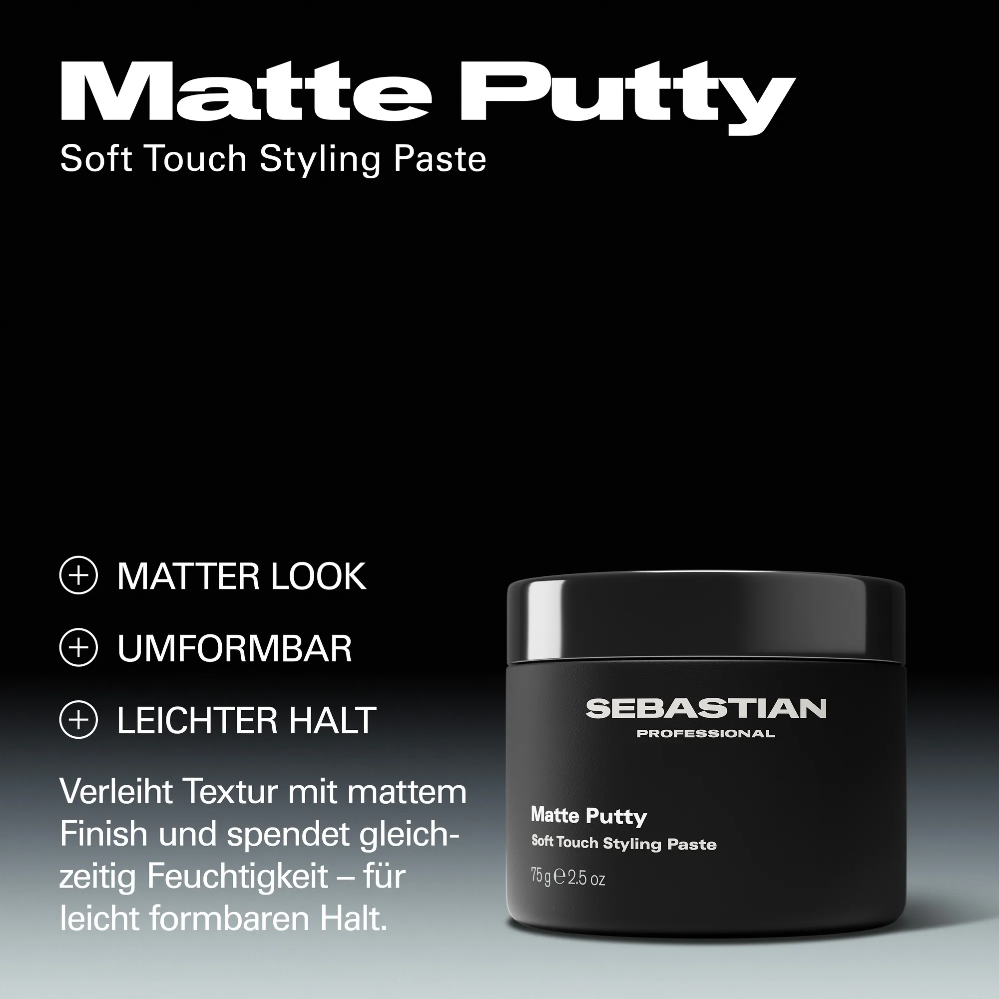Sebastian Matte Putty Soft Touch Styling Paste