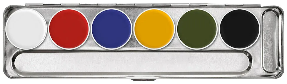 Kryolan Supracolor Palette 6 Farben