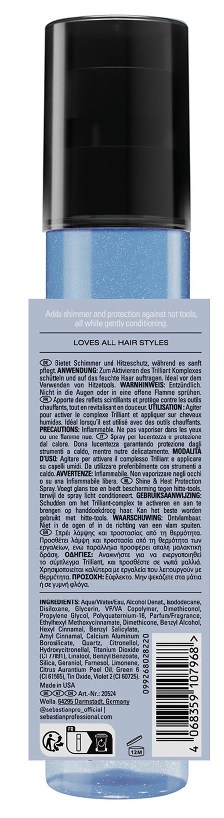 Sebastian Trilliant Shine and Heat Protection Spray