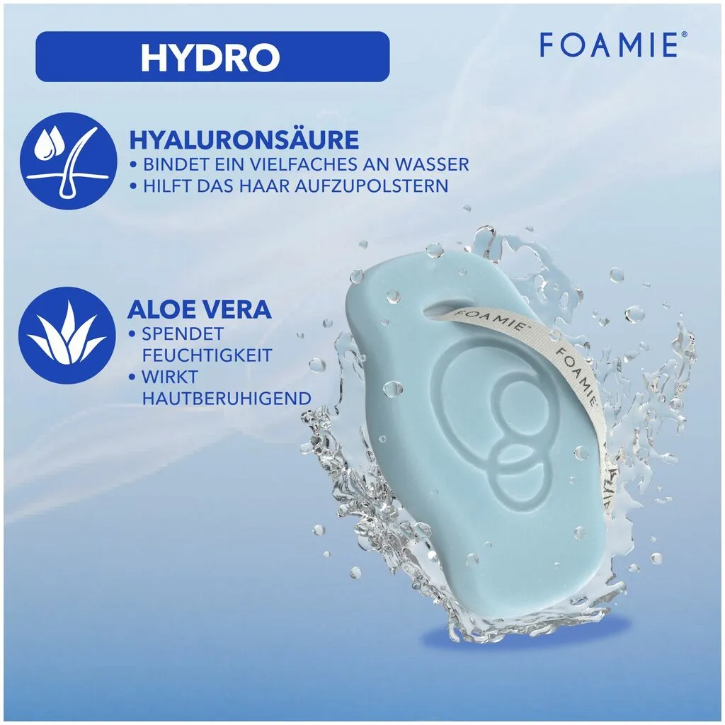 Foamie Hyaluron Shampoo Bar Feste Pflege für Feuchtigkeit