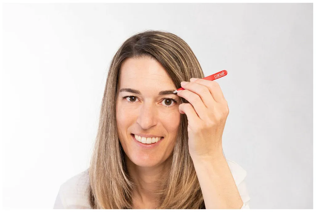 Canal Haarpinzette schräg 9cm