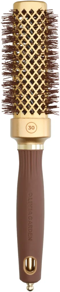 Olivia Garden Expert Blowout Straight mit gewellten Borsten Gold & Braun