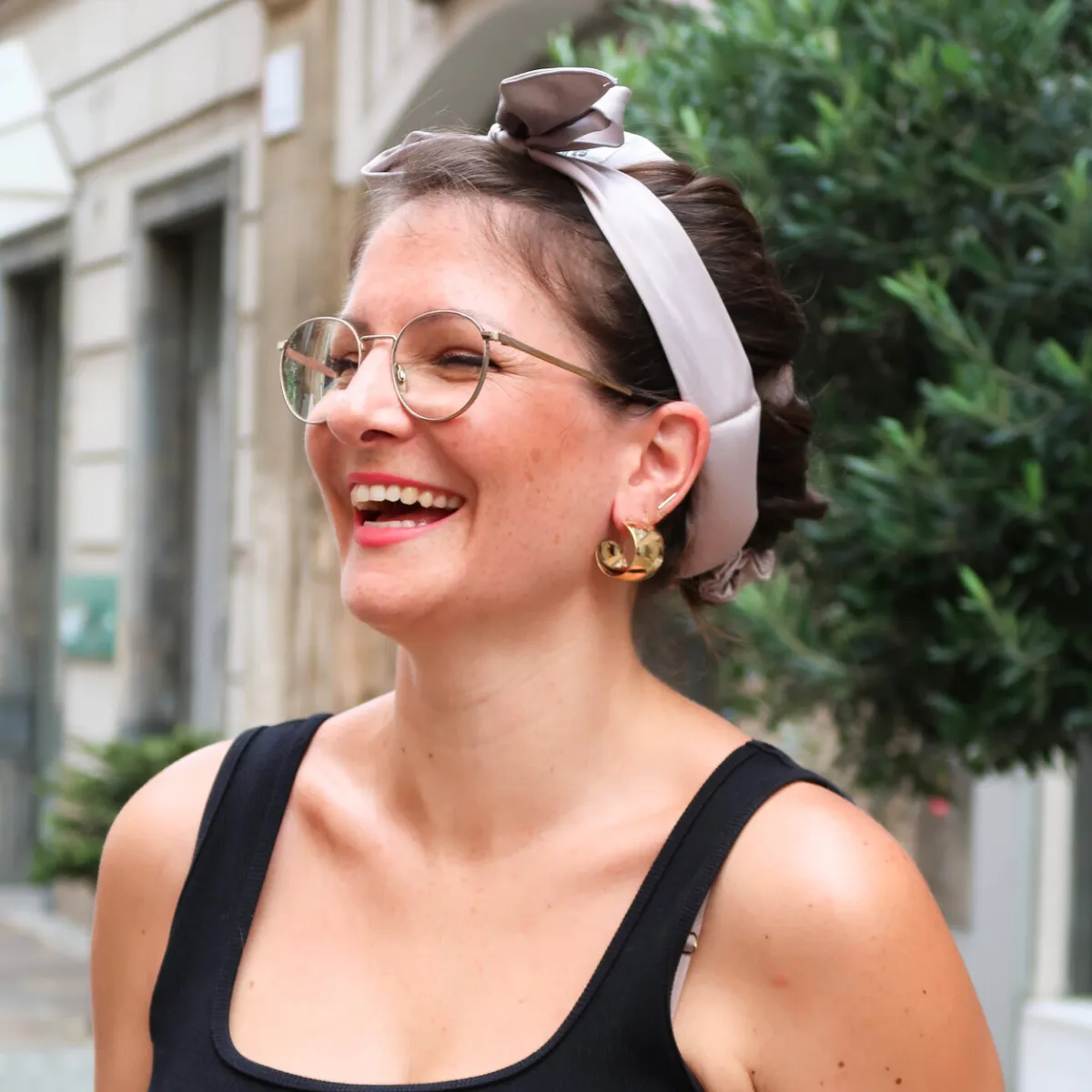 Lotta Curls Lockenband Satin Cotton Champagne