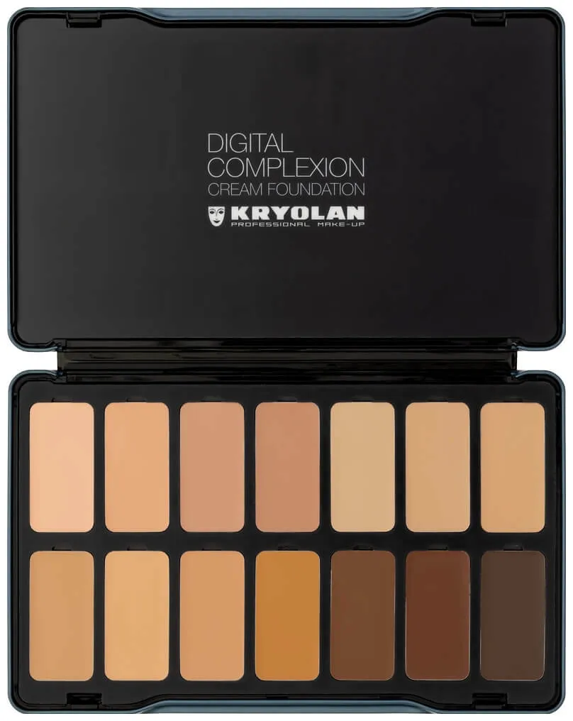 Kryolan Digital Complexion Cream Foundation Palette 14 Farben