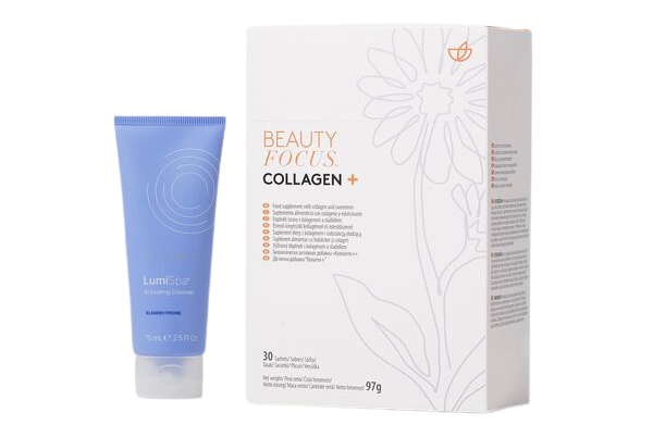 Nu Skin Beauty Focus Collagen+ und ageLOC LumiSpa Activating Face Cleanser