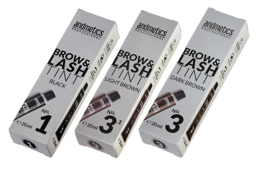 andmetics Wimpern- und Augenbrauenfarbe