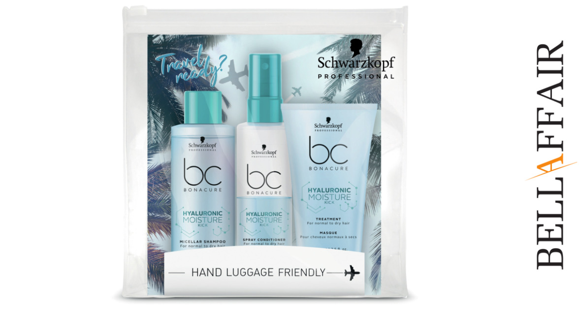 Schwarzkopf BC Hyaluronic Moisture Kick Travel Kit - 275ml 